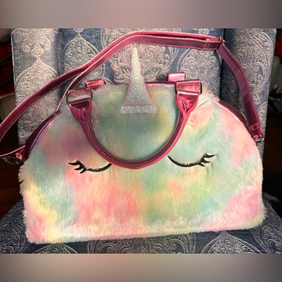 Kids Weekender tote, pink metallic Unicorn - Picture 4 of 14